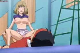 Hentai chick enjoys anal sex at gym - video 2