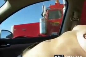 wives flashing truckers 2