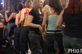 Tons of group sex on dance floor