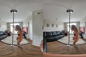 VR 6k Sexy dance in lingerie and striptease pole dance