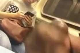 Cock Flash Asian On Subway