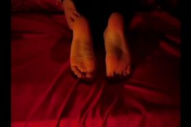 Socks off and foot tease