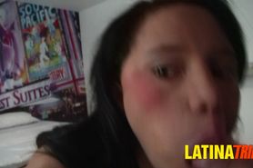 Amateur Latina Messy Throat Fuck