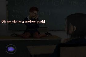 Chloe Gets Fuck by a Punk Girl with a Strapon during Detention at School