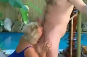 Amateur fat older woman suck her husband cock