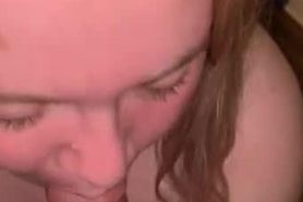 green eyes white girl swallow my cum and suck my soul out of my body !