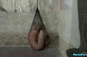 Rebecca Black Is Captured In A Large Net Then Abused - PornoPyro.com