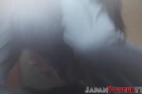 JAPAN VOYEUR TV - Kinky Asian hottie moans during hot pussy play in horny solo