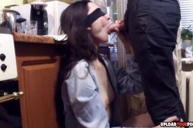 My Wife Blindfolded Sucking Another Cock