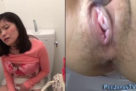 Asian teen squirting pee - video 1