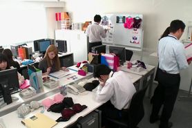 Japanese Office Stockings Fuck