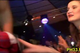 Drunk cheeks sucking dick in club - video 19