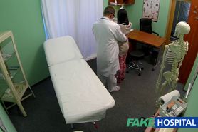 FakeHospital Teen not on birth control bends over for doctors creampie