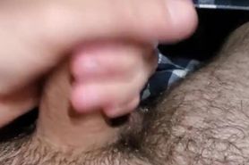 Boy moans and cums morning masturbation session. Dirty talk
