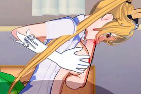 Anime Maid Tohru Cleans Your Cock