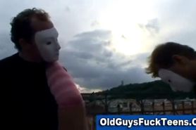 Old guys blowjob by hot younger babe - video 1