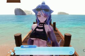 Monster Girl Islandtraining with Mako the Shark Girl - Mako Scene 2 Build2