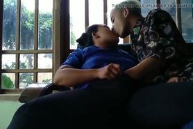 Indonesian guy fingers pussy of his chubby gf