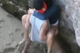 Quick And Rough Fuck On The Beach