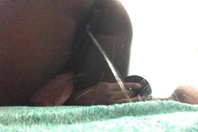 Squirting, kinda looks like I'm peeing lol but I orgasmed! - black/ebony