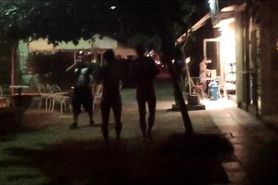 Guys walk naked in public cfnm