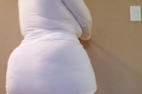White Dress Enormous Ass