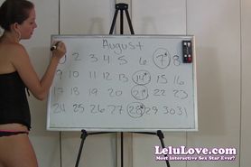 Lelu Love-August 2013 Cum Schedule