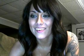 She loves masturbate front the webcam