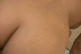 Amateur with big pierced natural tits having sex