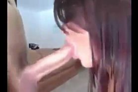 Horny Young Babe Gets Cumshots On Her Glasses