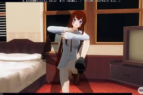 3D HENTAI Kurisu Makise gets fucked in the room (Steins Gate)