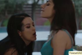 Hot lesbian Darcie have hot scissor sex with Katrina Jade