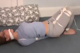 Amateur Hogtied And Brought To Orgasm