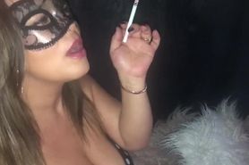 Smoking fetish curvy milf