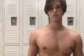 Hot Twink with amazing nipples takes a look in the mirror.& then another 1