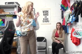 Shoplifter Ashley Lane bends over and fucked hard from behind