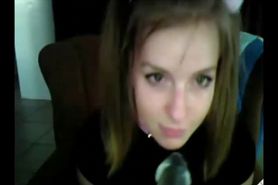 Amber Blank DeepThroat Dildo - video 3