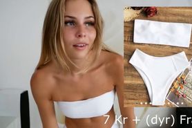 Hot Thicc Booty Swedish YouTuber Amanda Strand Tests Bikinis Orgasm Edition