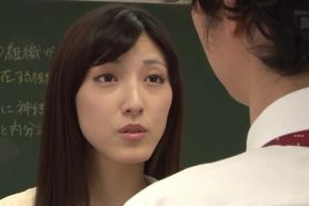 Sexy Japanese Teacher fucking all her student