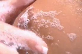 Brittany Stone getting dirty in the shower