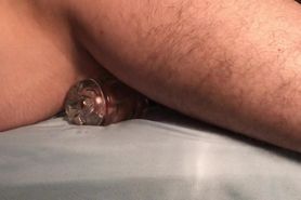 Intense Guy Humping Bed With Fleshlight While He Moaning Cumshot - Hands Free Cum