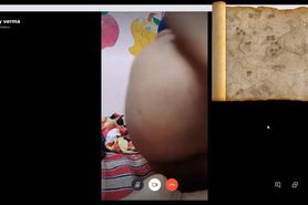 Sexy Indian milf with big boobs on video call
