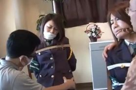 Japanese policewoman bondage