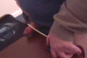 Torturing cock with modified and enhanced mouse-trap caning machi