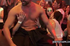 Peculiar girls get absolutely wild and stripped at hardcore party