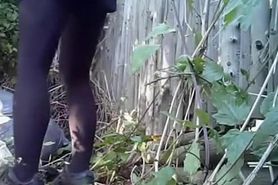 Piss hunter catches girls peeing outdoors