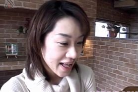 Yuki gets a lot of cum in mouth from sucking