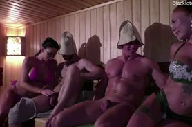 We Met in a Sauna with two Young Beauties and Fucked them Hard
