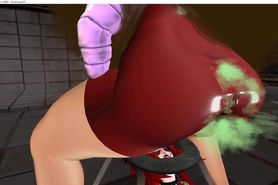 GIFT - A FART AND BURP VIDEO ANIMATION - SECOND LIFE - FART SLAVE