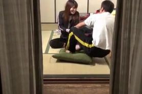 Japanese Young Couple Window Spyied Voyeur